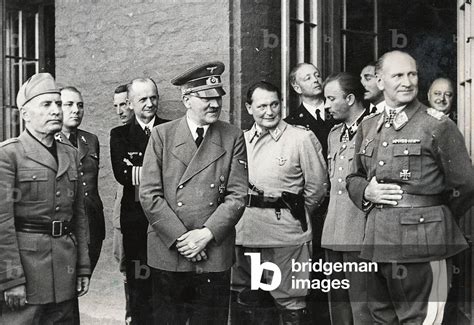 Image Of Hitler With Mussolini And Officers After The Assassination Attempt 20