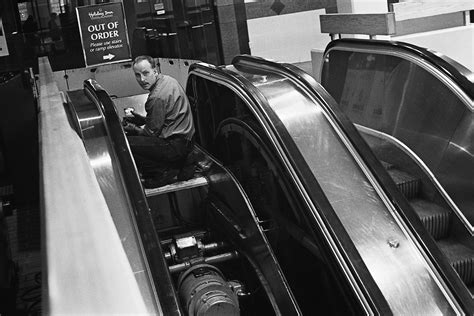 The Escalator Repair Man | Photograph by K. Praslowicz | K. Praslowicz