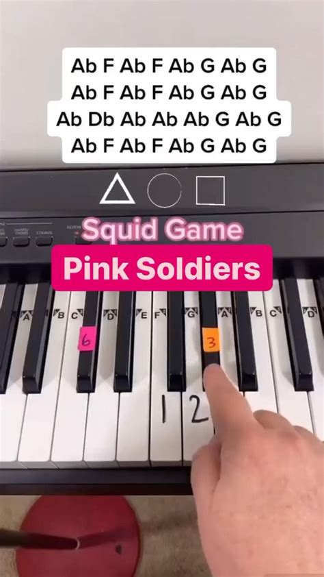 Pink Soldiers Squid Game💓💗💖 In 2022 Piano Tutorials Songs Piano Tutorials Piano Notes Songs