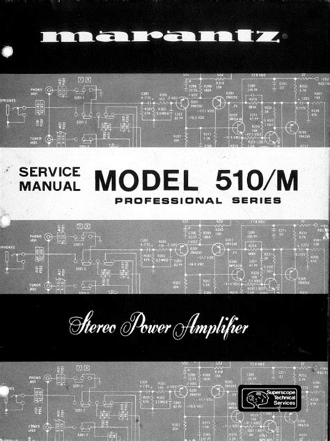 Marantz 510M Service Manual | PDF