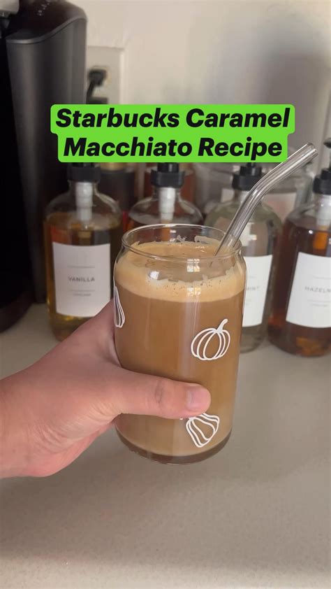 Starbucks Caramel Macchiato Recipe Starbucks Recipe Iced Coffee Recipe