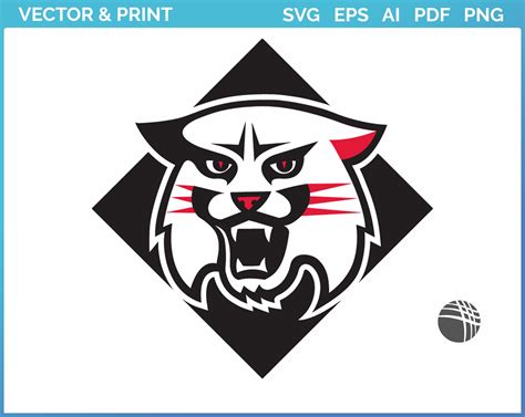 Davidson Wildcats Alternate Logo College Sports Vector Svg