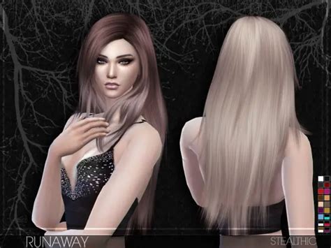 Sims 4 Hairs Stealthic Runaway Hairstyle