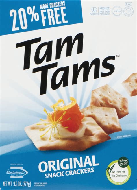 Manischewitz Tam Tams Original Snack Crackers Tam Tams