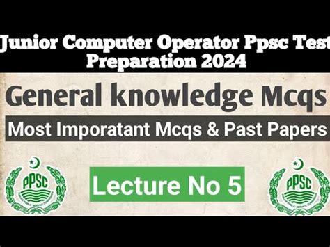 Junior Computer Operator Test Preparation Ppsc Test Preparation 2024