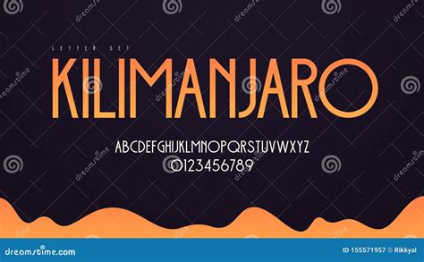 Modern Art Deco Vector Alphabet Uppercase Letter Set Font Typography