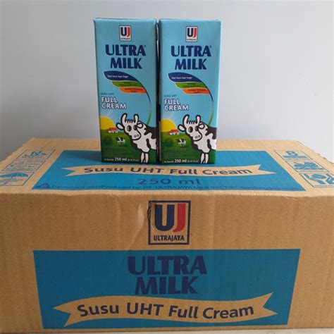 Jual Susu Ultra Milk Full Cream 250 ML 1 Dus Via GOJEK GRAB Kab