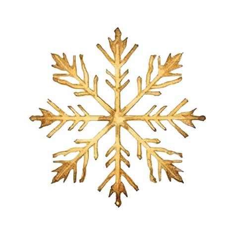 Premium Vector | Watercolor christmas snowflake