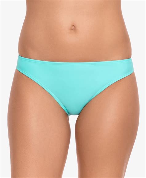 Salt Cove Women S Hipster Bikini Swim Bottoms Blue Size Large