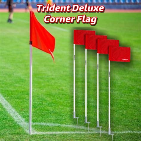 Trident Deluxe Corner Flag Tiang Bendera Penjuru Padang Bola Sepak Ragbi Shopee Malaysia