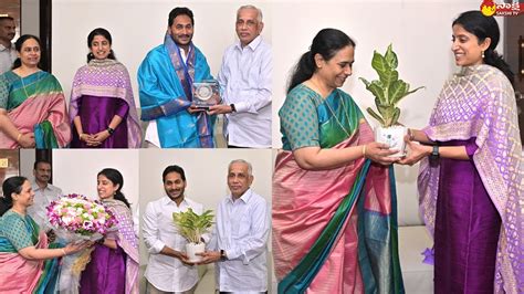 CM YS Jagan And YS Bharathi Meets AP New Governor Abdul Nazeer Raj