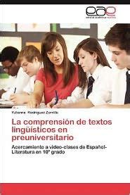 La Comprension De Textos Linguisticos En Preuniversitario By Yulianne