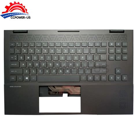 Used New Hp Omen En Ek Ek Dx Palmrest Rgb Backlit Keyboard