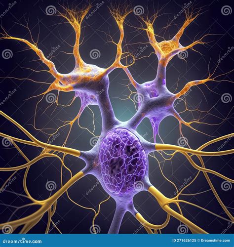 Neuron Network Brain Cells Human Nervous System And Brain Activity