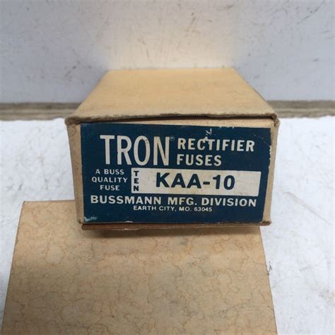 Buss Bussmann Tron Kaa 10 Rectifier Fuse 10 Amp 130vac Lot Of 10 Ebay