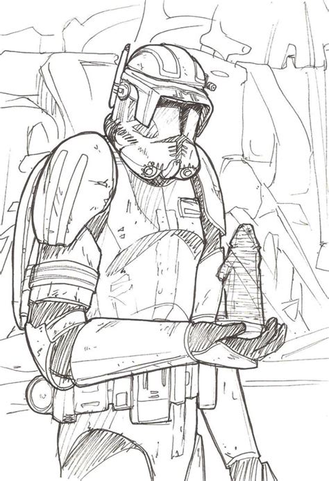 Clone Commander Cody Coloring Pages