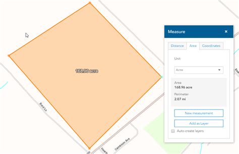 Measure Area on the Map