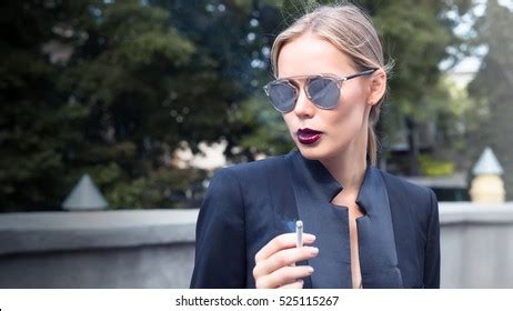 911 Hot Blonde Smoking A Cigarette Images Stock Photos Vectors Shutterstock