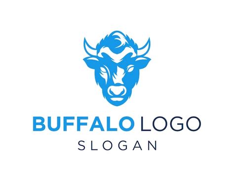 Diseño de logotipo buffalo creado con la aplicación corel draw 2018 con