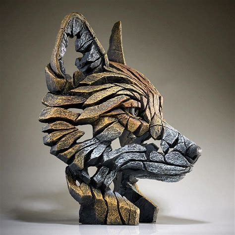 Fox Bust Edb14 Edge Sculpture By Matt Buckley