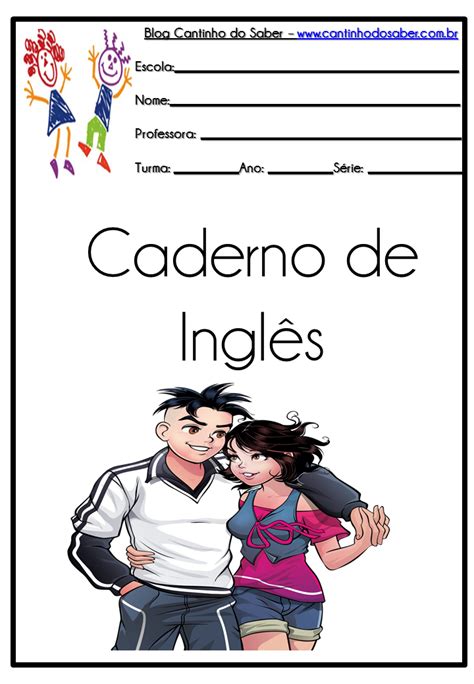 Educar X Capas Para Caderno De Ingl S