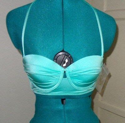 Victoria S Secret Aqua Very Sexy The Scandalous Bandeau Halter Bikini