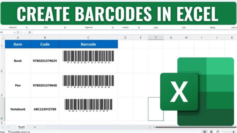 How To Create Barcodes In Excel YouTube