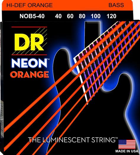 Encordoamento Baixo Cordas Dr Strings Neon Laranja Mercado Livre