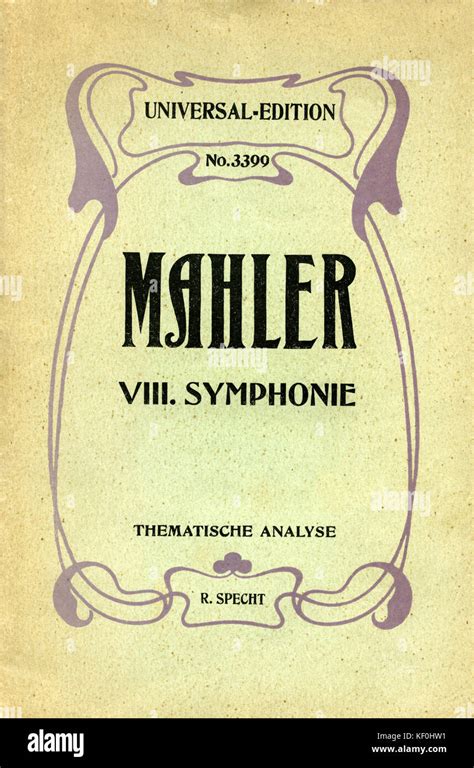 Gustav Mahler's 8th Symphony, book cover from 'Gustav Mahler's 8th ...