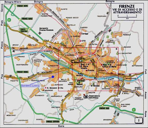 Mapa Florencia Turistico