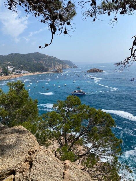 Premium Photo | Beautiful landscape from the top of the beach in Spain