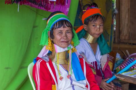 Portrait of Kayan Tribe Woman in Myanmar Editorial Photo - Image of ...