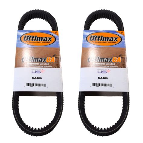 Ultimax UA480 Drive Belt For Polaris Ranger And RZR Made In USA 2