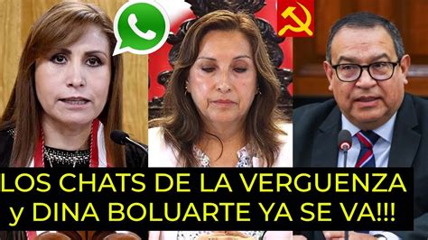 FILTRAN LOS CHATS DE LA VERGUENZA DINA BOLUARTE ABANDONARÍA LA