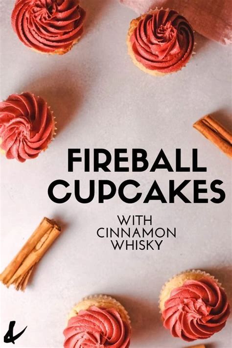 Fireball Cupcakes With Cinnamon Whisky Cupcakes And Cutlery Recipe