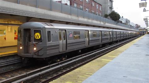 NYC Subway R68 W Train At Bay Parkway YouTube