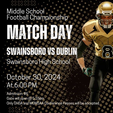 Swainsboro Middle School Football Championship Match Day | Emanuel ...