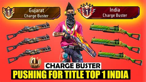 Pushing TOP 1 In Charge Buster Free Fire Solo Rank Pushing With Tips