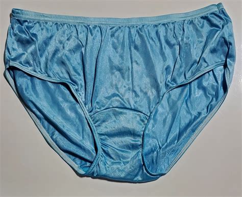 Shadowline Bikini Panty Shiny Nylon Wide Gusset Silky Gem