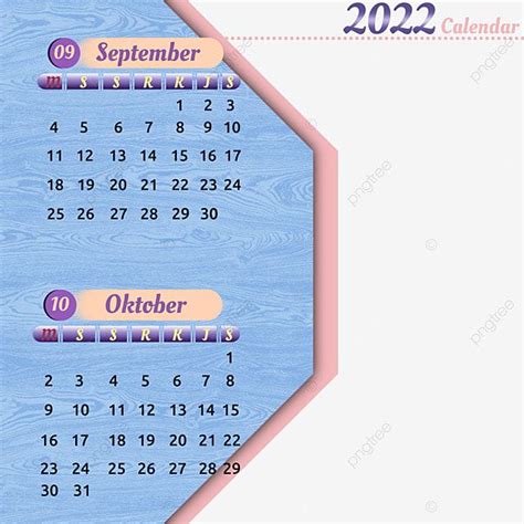 Twibbon Warna Biru Hd Transparent Kalender 2022 Bulan September Dan