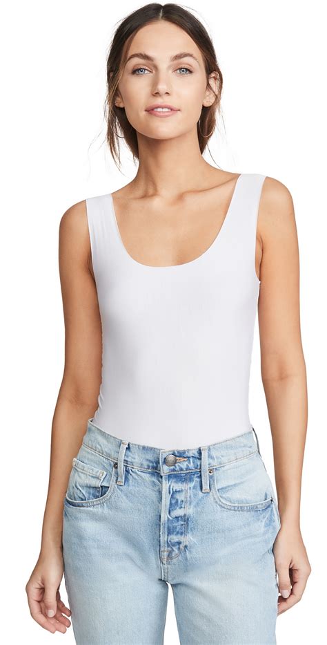 Commando Commando Butter Tank Bodysuit White Editorialist