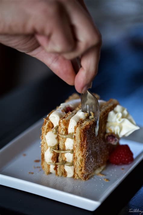 Mille Feuille La Vanille Pistache Et Framboises Pas Pas