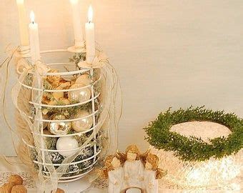 Adventskranz Mit Alten Schlitten Vintage Weihnachtsdeko Etsy Tea