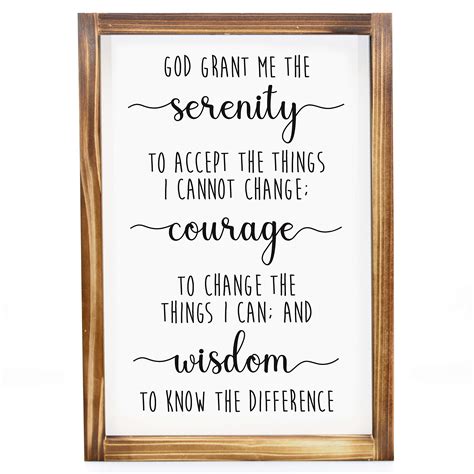 Buy Serenity Prayer Sign X In Farmhouse Christian Wall Art