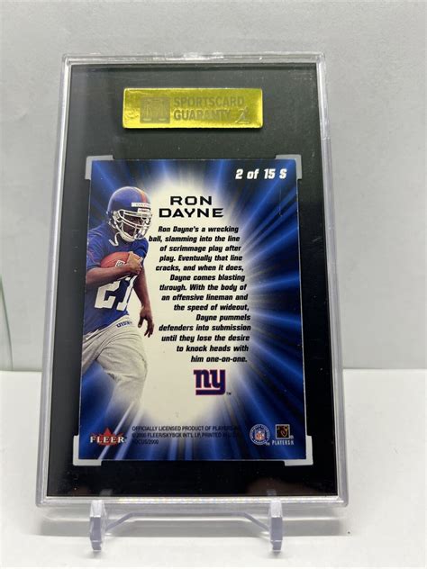 Fleer Focus Sparklers Td Edition Of S Ron Dayne Rookie Rc