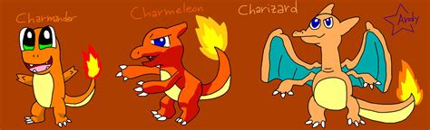 Charmander Evolution by WarriorNerdGirl17 on DeviantArt