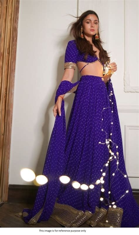 Buy Bollywood Sabyasachi Inspired Alia bhatt blue lehenga in UK, USA ...