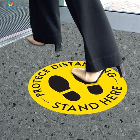 Ready Protece Distancing Floor Decals Safety Floor Signage Keep 6