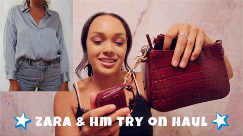 Zara And H M Try On Haul New In Basics Summer Youtube