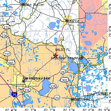 Waldo, Florida (FL) ~ population data, races, housing & economy